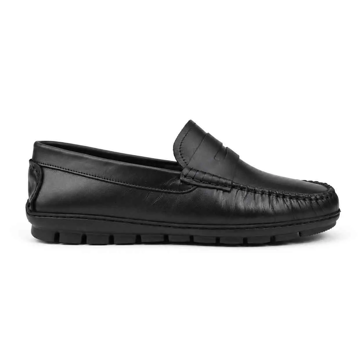 Mocassin pour homme 002 noir cuir miniature